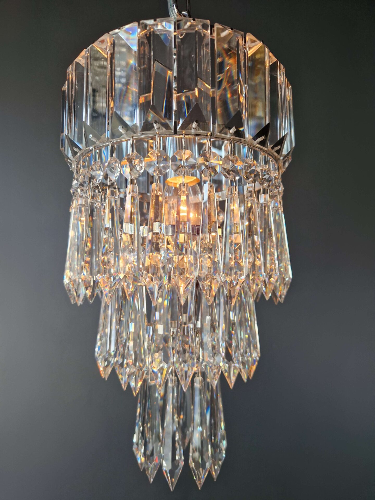 beleuchtete kleine deckenleuchte silber Flurlicht